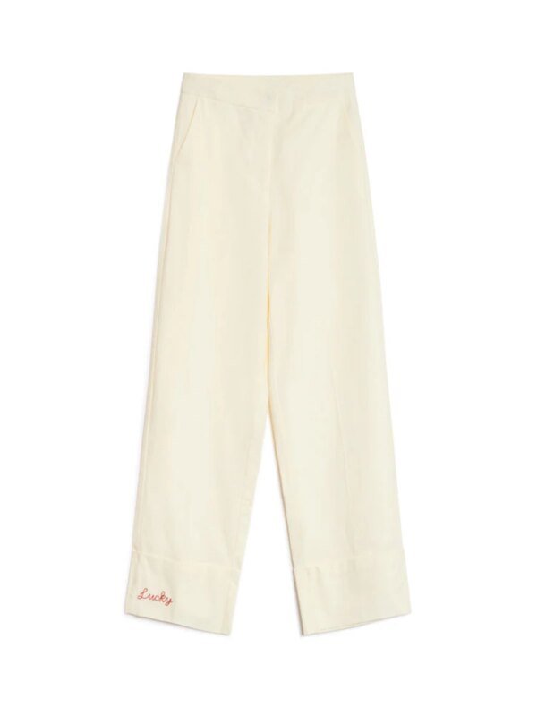 0355818A-B8B4-97C5-D8C5-D17AFD47793E Lucky Embroidered Trousers