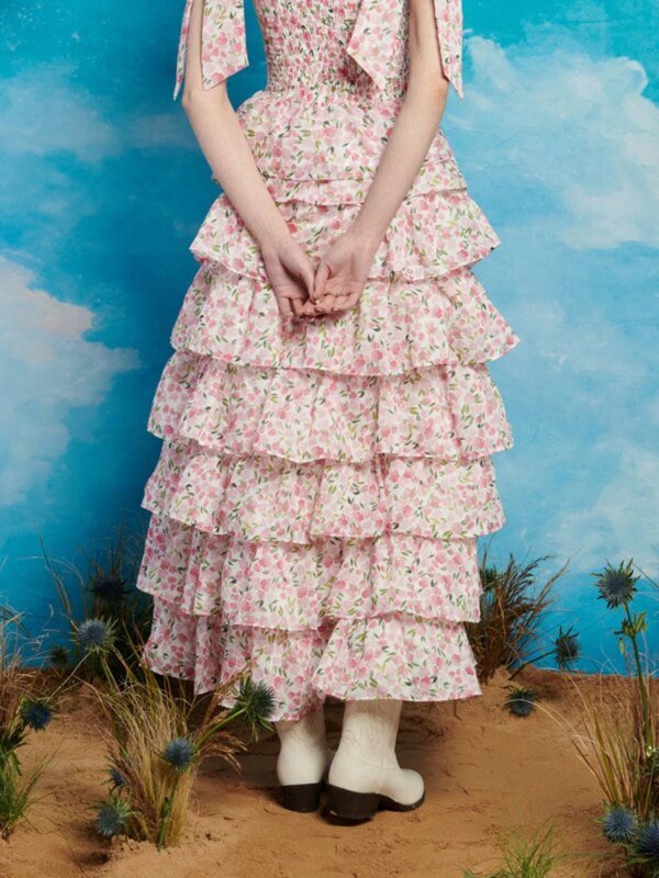 22EE007E-A5A8-8081-76B2-C95ED335E2C0 Wild Hearts Tiered Midi Skirt