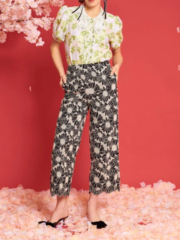 DREAM Flower Haze Wide Leg Trousers