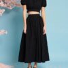 Mara Jacquard Midi Skirt