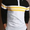 Men's Business Casual Striped Long-Sleeved Polo Shirt
