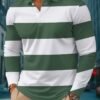 7B2BA78C-50A9-8B1F-3026-F874A42DD0BB Men's Business Casual Striped Long-Sleeved Polo Shirt