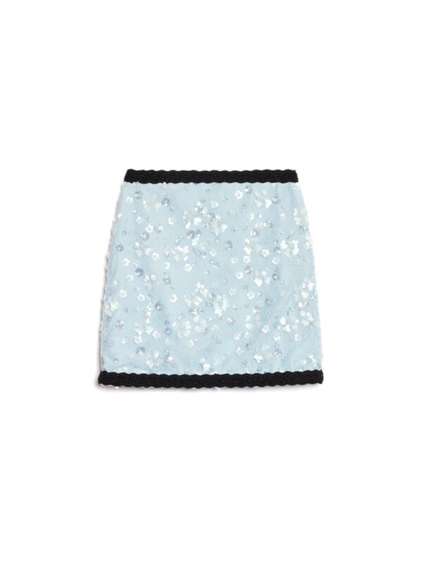 9F388529-DD11-9B42-7D10-6615E74C4A43 DREAM Blossom Bead Mini Skirt