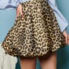 Lola Leopard Jacquard Skirt