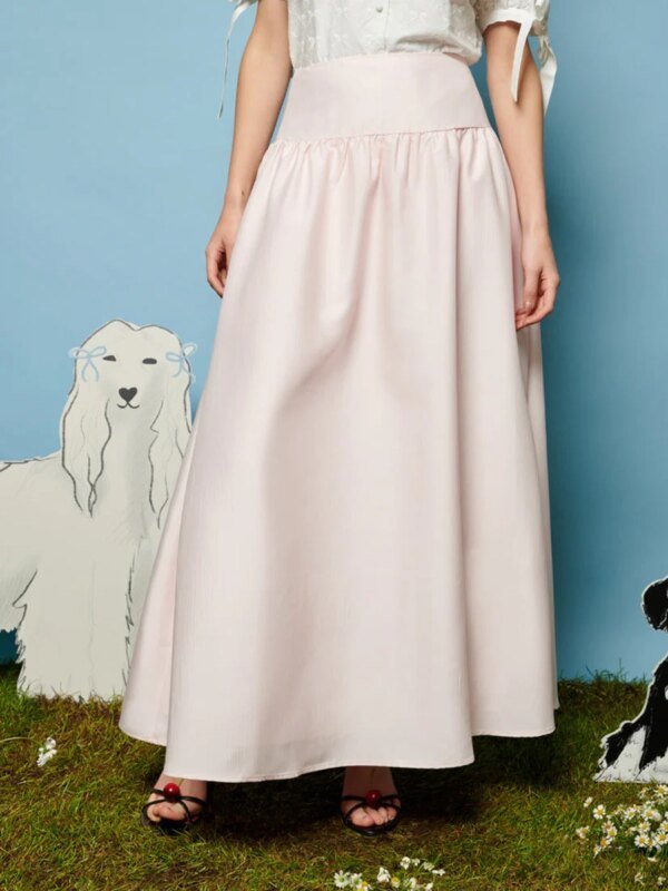 CE162D5C-D55F-634E-8A30-40A1A0141389 Tilly Taffeta Midi Skirt