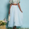 DREAM Fig Pleat Midi Skirt